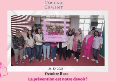 Carthage Cement Action Social Octobre rose